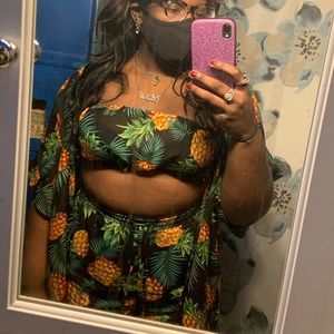 3 piece Pineapple Print Set